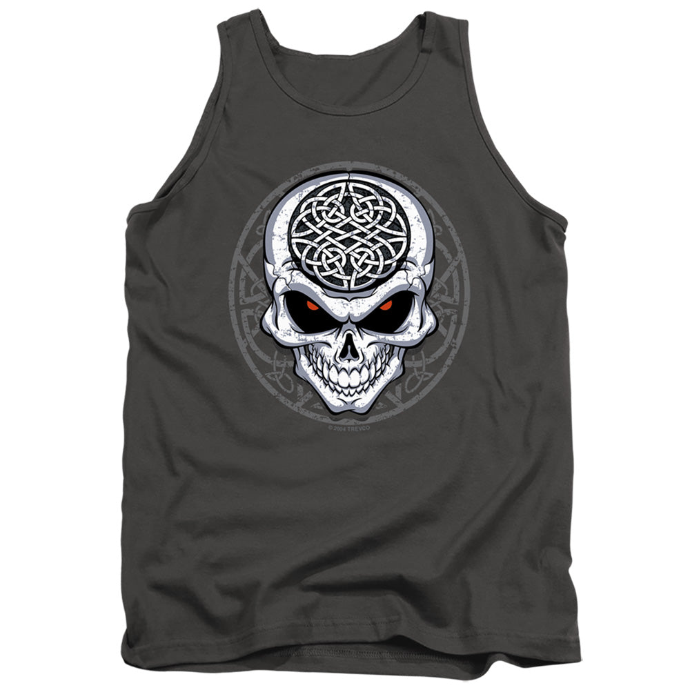 Celtic Skull - Adult Tank - Charcoal