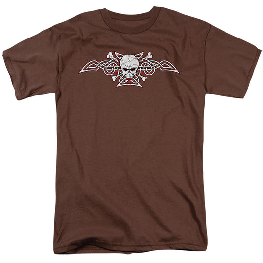 Celtic Skull & Bones - Short Sleeve Adult 18 - 1 - Coffee T-shirt