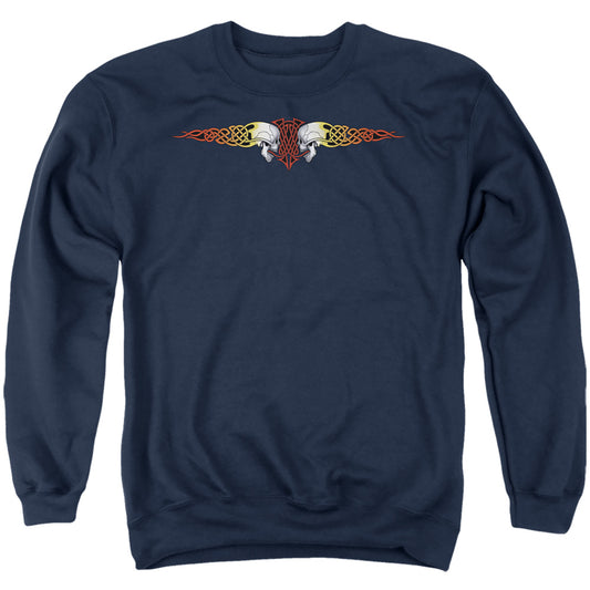 Celtic Skulls - Adult Crewneck Sweatshirt - Navy