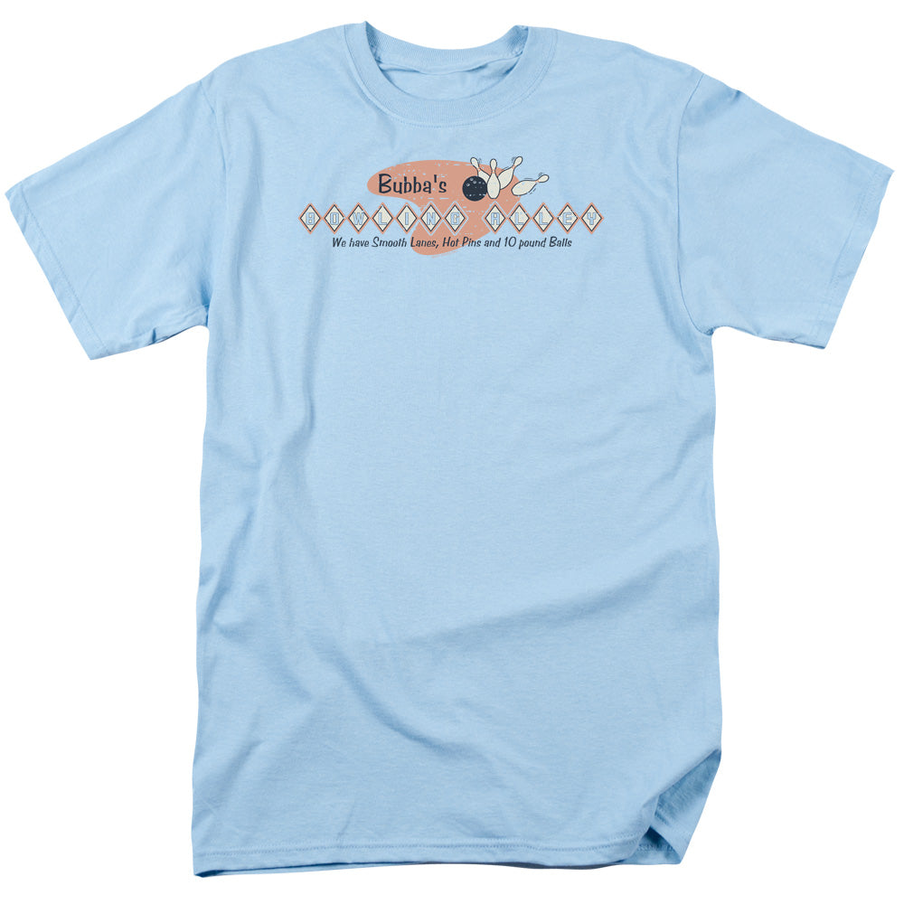 Bubbas Bowling Alley - Short Sleeve Adult 18 - 1 - Light Blue T-shirt