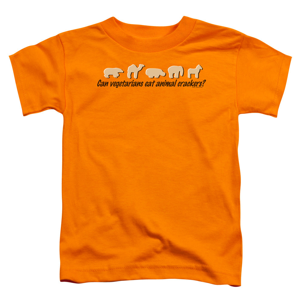 Animal Crackers - Short Sleeve Toddler Tee - Orange T-shirt