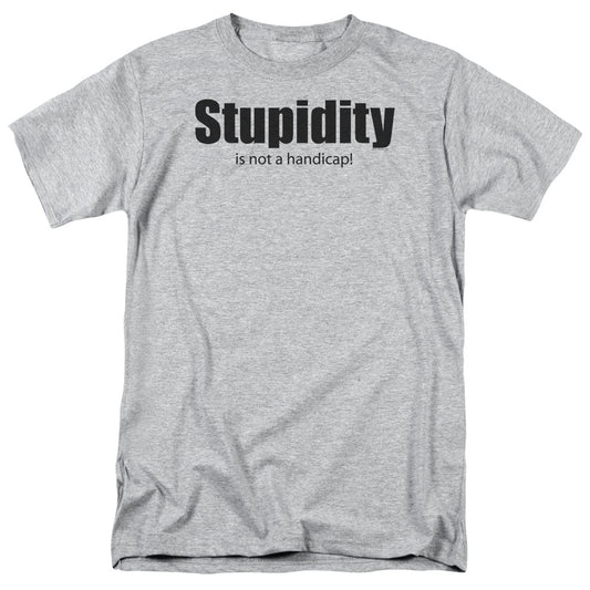 Stupidity - Short Sleeve Adult 18 - 1 - Athletic Heather T-shirt