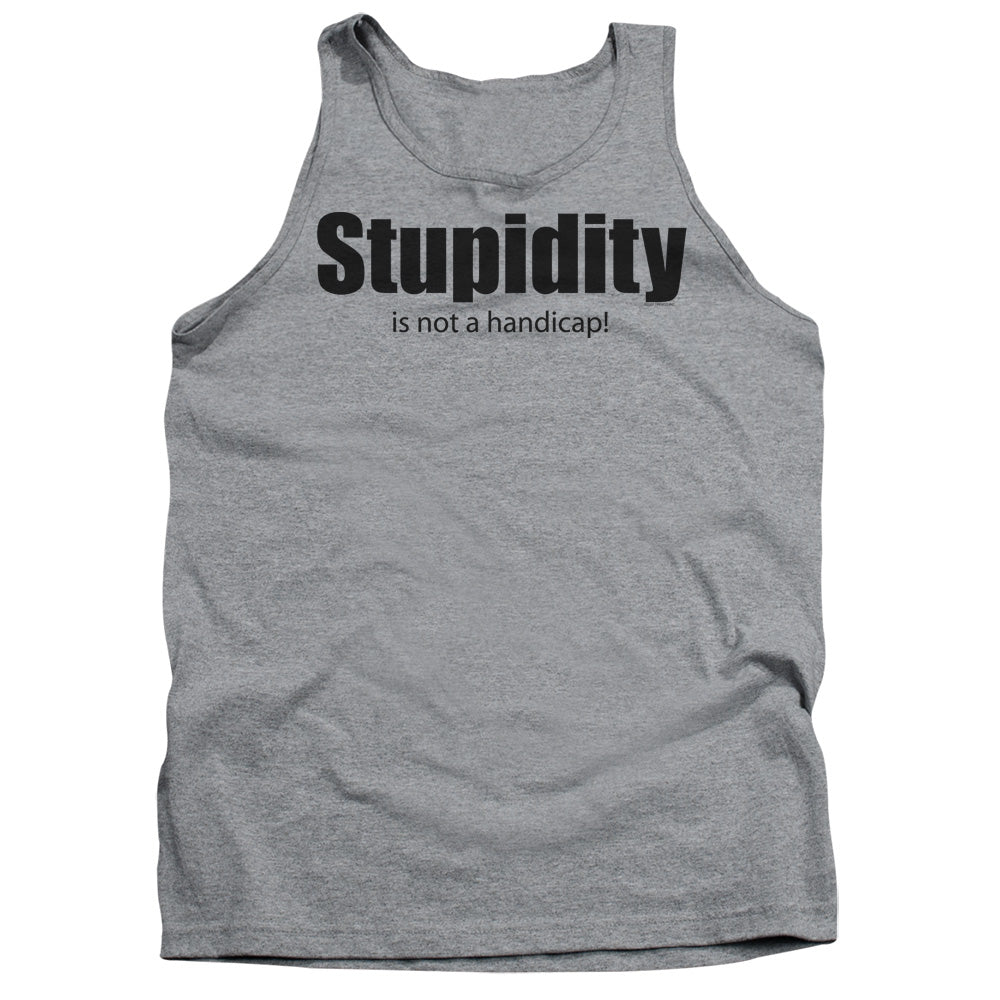 Stupidity - Adult Tank - Athletic Heather