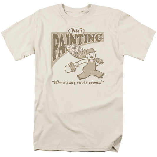 Petes Painting - Short Sleeve Adult 18 - 1 - Cream T-shirt