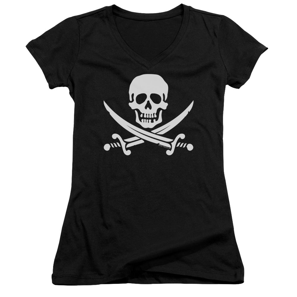 Jolly Roger - Junior V-neck - Black