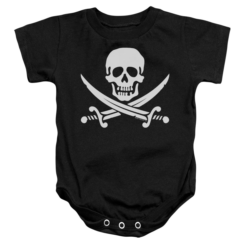 Jolly Roger - Infant Snapsuit - Black