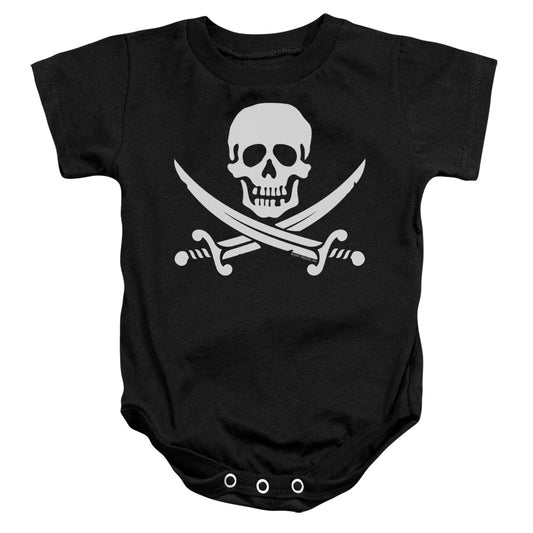 Jolly Roger - Infant Snapsuit - Black