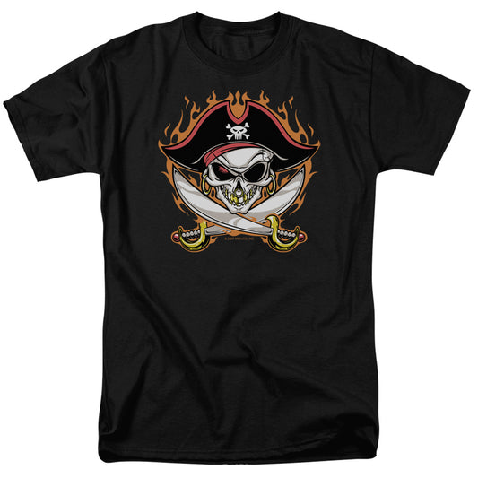 Pirate Skull - Short Sleeve Adult 18 - 1 - Black T-shirt