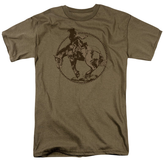 Bucking Bronco - Short Sleeve Adult 18 - 1 - Safari Green T-shirt