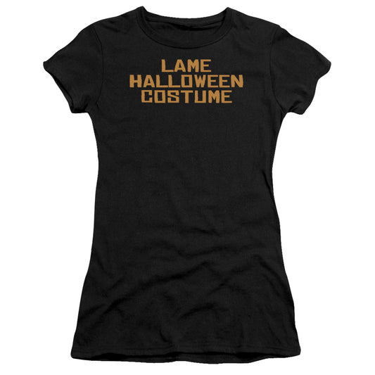Lame Halloween Costume - Short Sleeve Junior Sheer - Black T-shirt