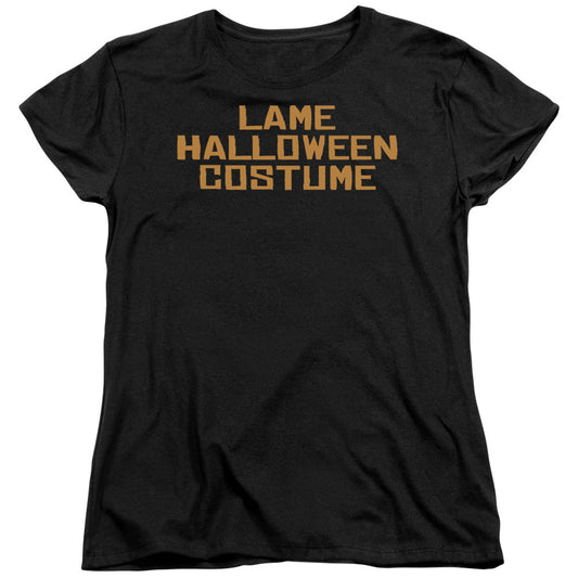 Lame Halloween Costume - Short Sleeve Womens Tee - Black T-shirt
