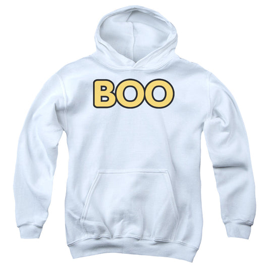 Boo - Youth Pull-over Hoodie - White
