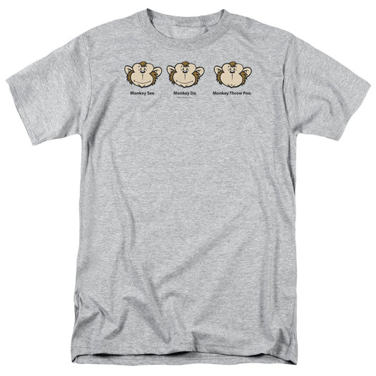 Monkey See... - Short Sleeve Adult 18 - 1 - Athletic Heather T-shirt