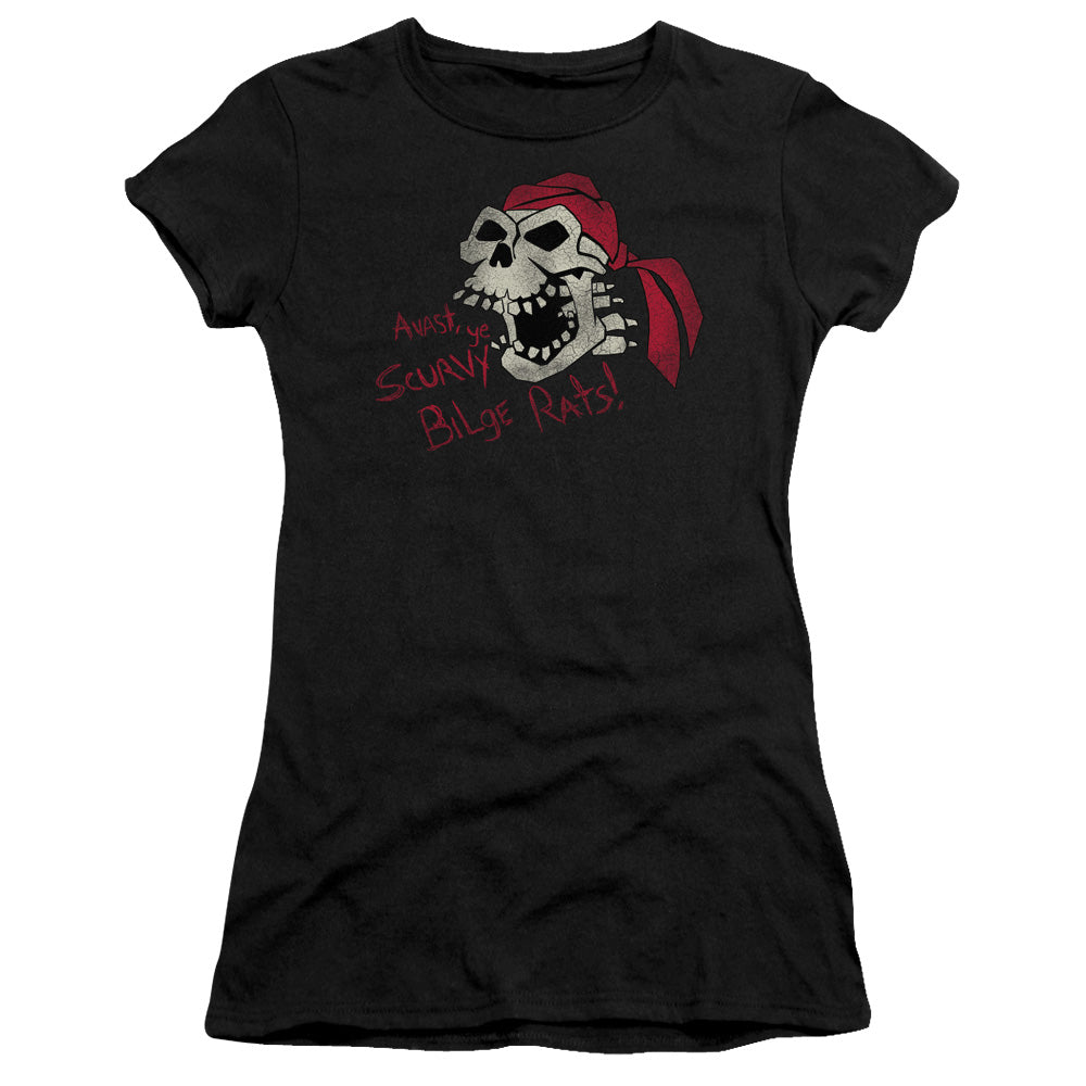 Scurvy Bilge Rats - Short Sleeve Junior Sheer - Black T-shirt