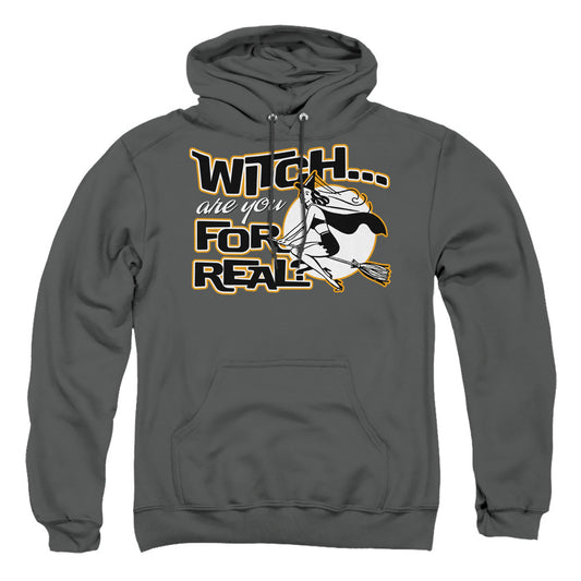 For Real - Adult Pull-over Hoodie - Charcoal