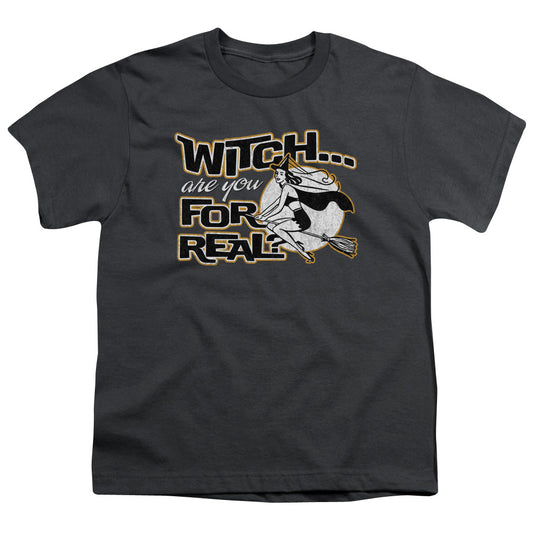 For Real - Short Sleeve Youth 18 - 1 - Charcoal T-shirt