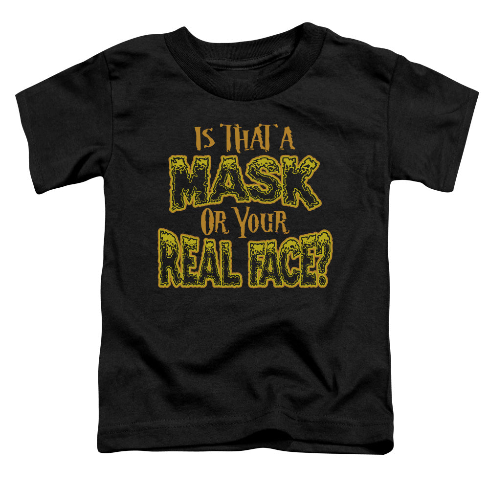 Mask - Short Sleeve Toddler Tee - Black T-shirt