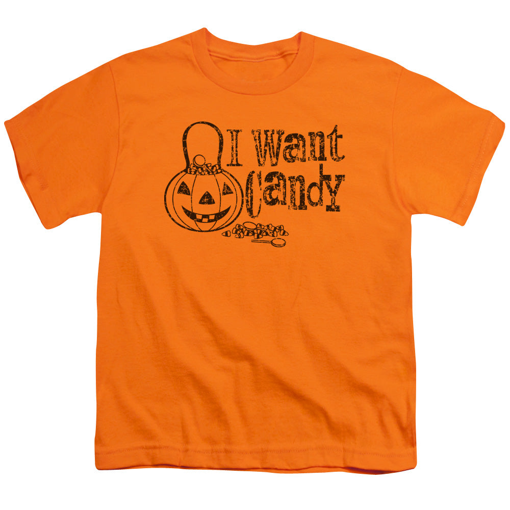 I Want Candy - Short Sleeve Youth 18 - 1 - Orange T-shirt