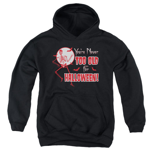 Never Too Old - Youth Pull-over Hoodie - Black