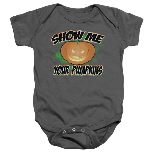 Show Me-infant Snapsuit - Charcoal