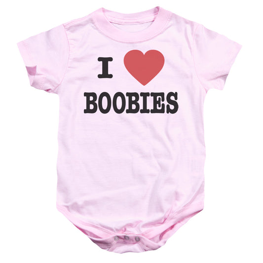 I Love Boobies - Infant Snapsuit - Pink