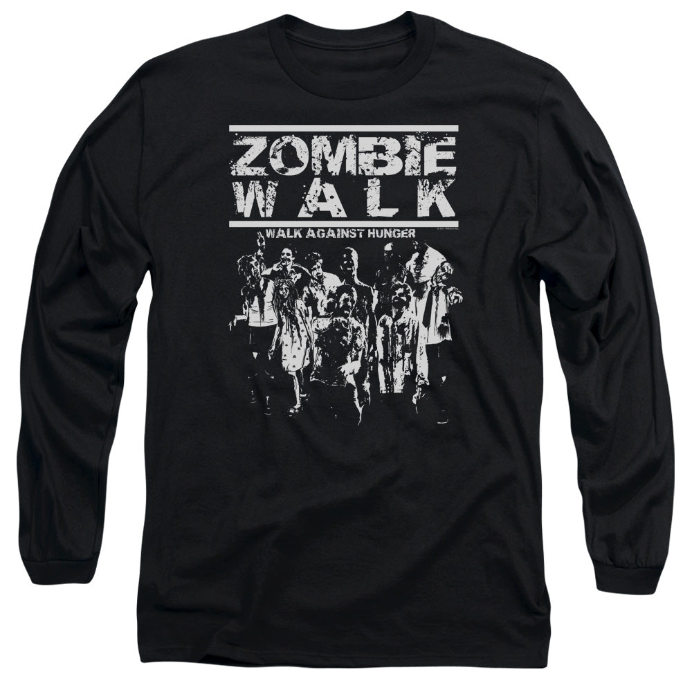 Zombie Walk - Long Sleeve Adult 18 - 1 - Black T-shirt