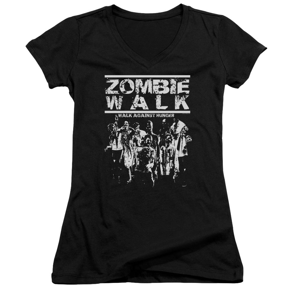 Zombie Walk - Junior V-neck - Black