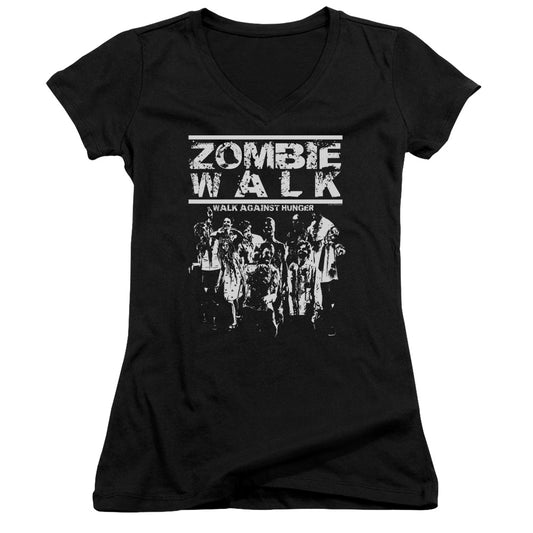 Zombie Walk - Junior V-neck - Black