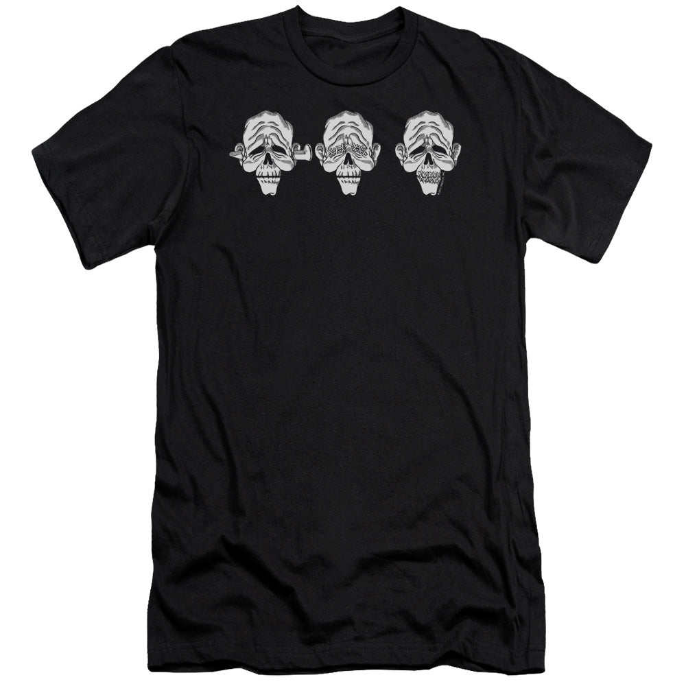 Hear No Heads - Short Sleeve Adult 30 - 1 - Black T-shirt