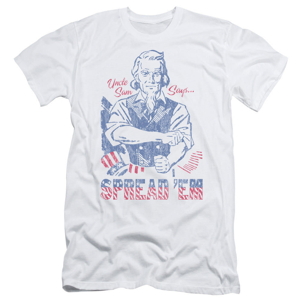 Spread Em - Short Sleeve Adult 30 - 1 - White T-shirt