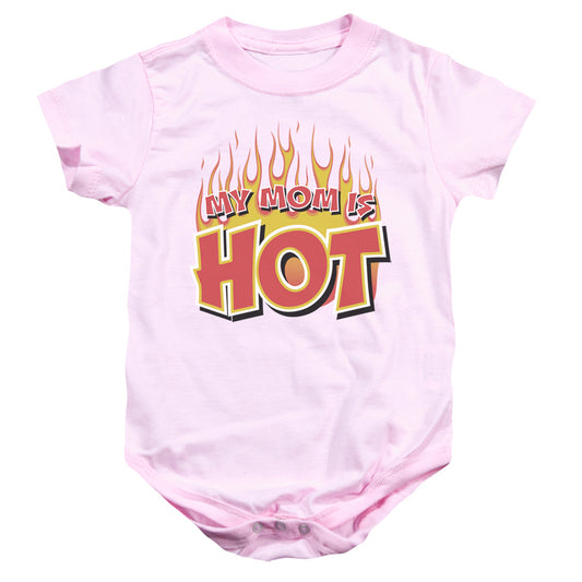 My Mom Is Hot - Infant Snapsuit - Pink - Sm