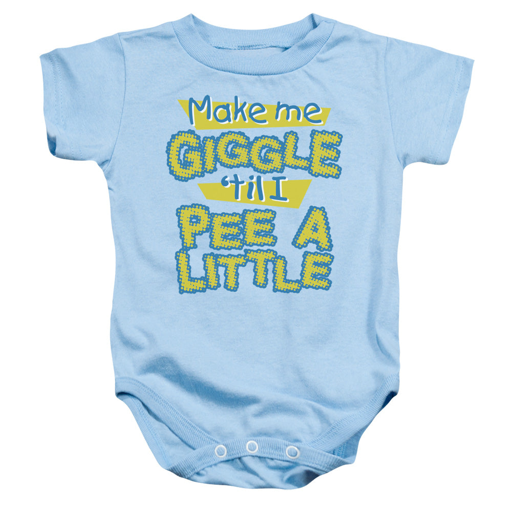 Make Me Giggle - Infant Snapsuit - Light Blue
