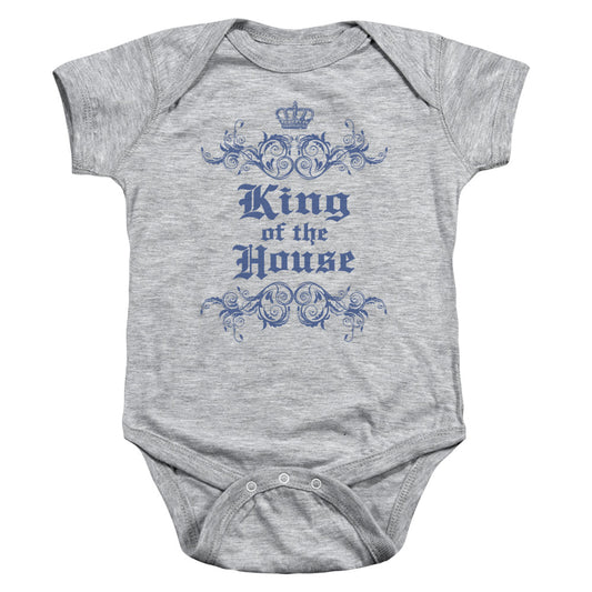 King Of The House - Infant Snapsuit - Athletic Heather