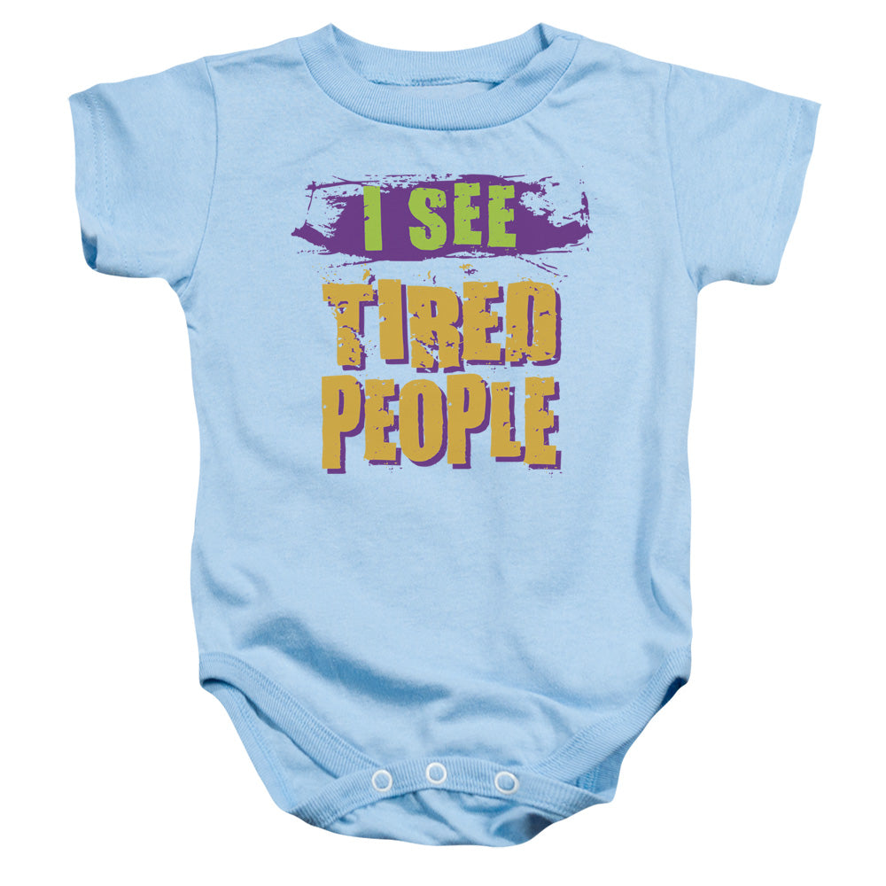 I See Tired People - Infant Snapsuit - Light Blue