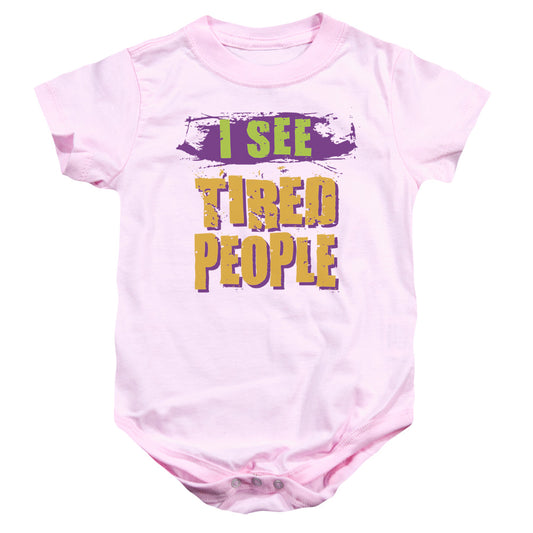 I See Tired People - Infant Snapsuit - Pink - Sm