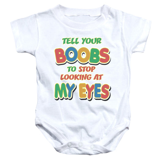 Tell Them - Infant Snapsuit - White