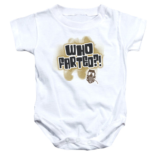 Who Farted - Infant Snapsuit - White