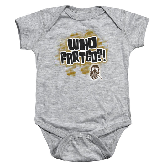 Who Farted - Infant Snapsuit - Athletic Heather - Sm