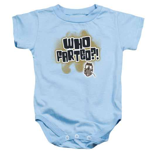 Who Farted - Infant Snapsuit - Light Blue
