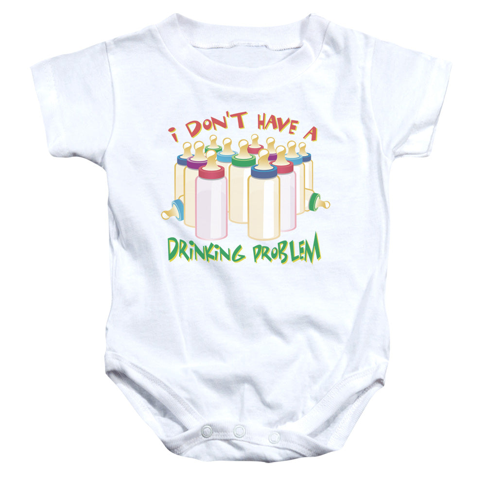 No Problem - Infant Snapsuit - White