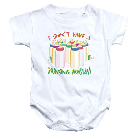 No Problem - Infant Snapsuit - White