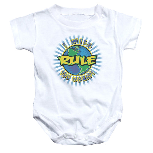 Rule The World - Infant Snapsuit - White