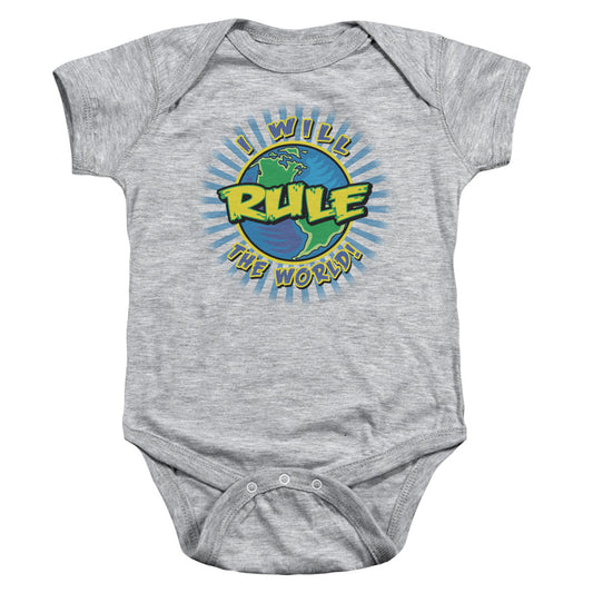 Rule The World - Infant Snapsuit - Athletic Heather - Sm