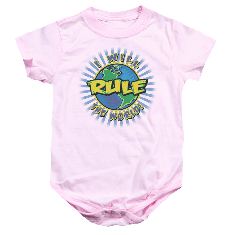 Rule The World - Infant Snapsuit - Pink