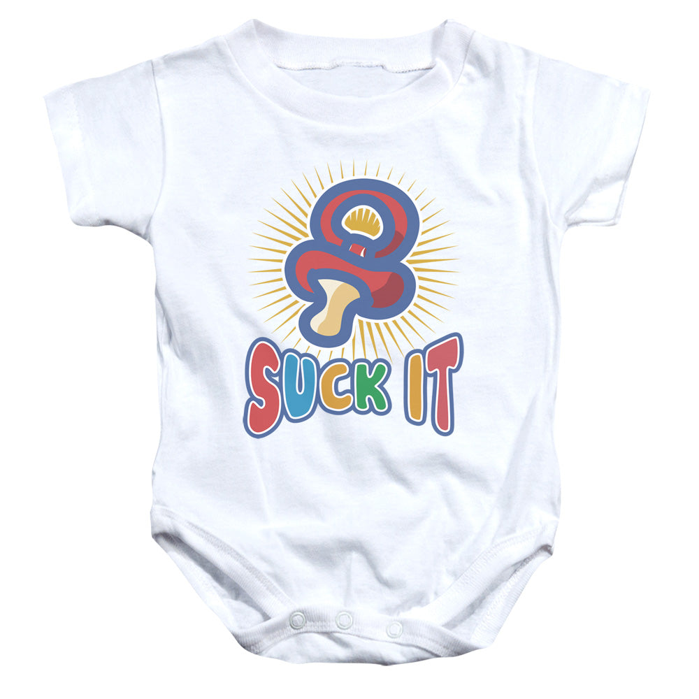 Suck It - Infant Snapsuit - White
