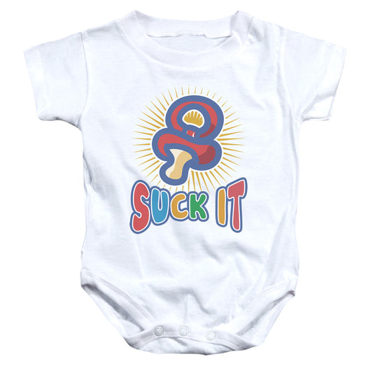 Suck It - Infant Snapsuit - White - Sm