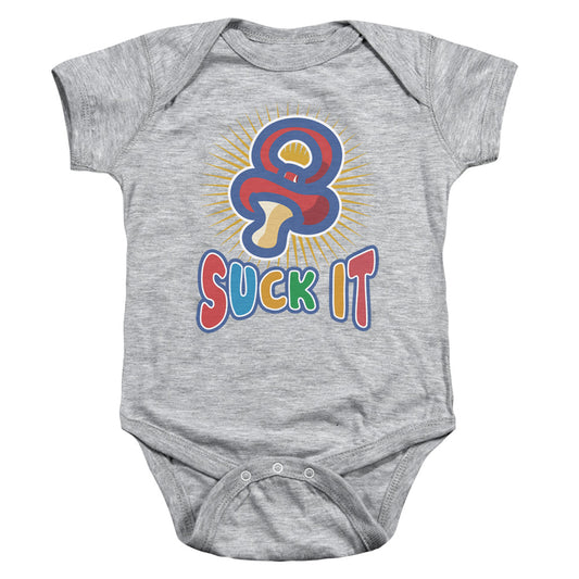 Suck It - Infant Snapsuit - Athletic Heather