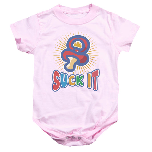 Suck It - Infant Snapsuit - Pink