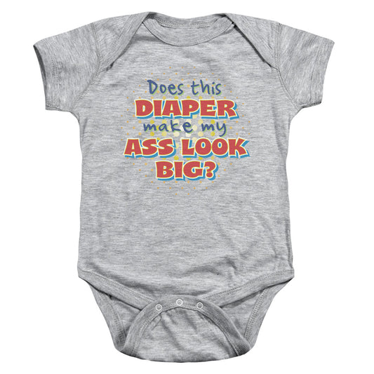 Big Ass Diaper - Infant Snapsuit - Athletic Heather