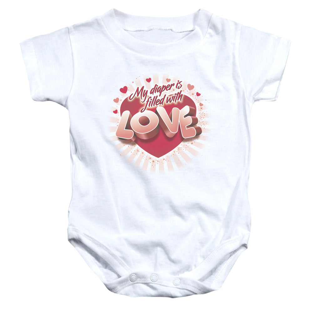 Filled With Love - Infant Snapsuit - White